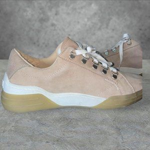 Dr. Scholl's Women For Keeps Sneakers Beige Suede 7.5